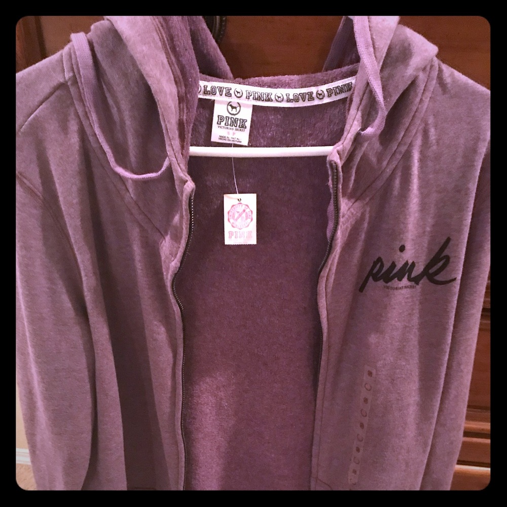 Pink jacket heather purple